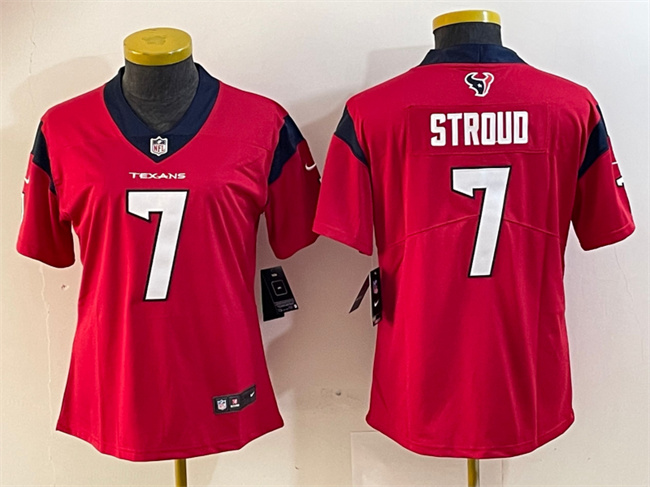 Women's Houston Texans #7 C.J. Stroud Red Vapor Untouchable Limited Stitched Jersey (Run Small)
